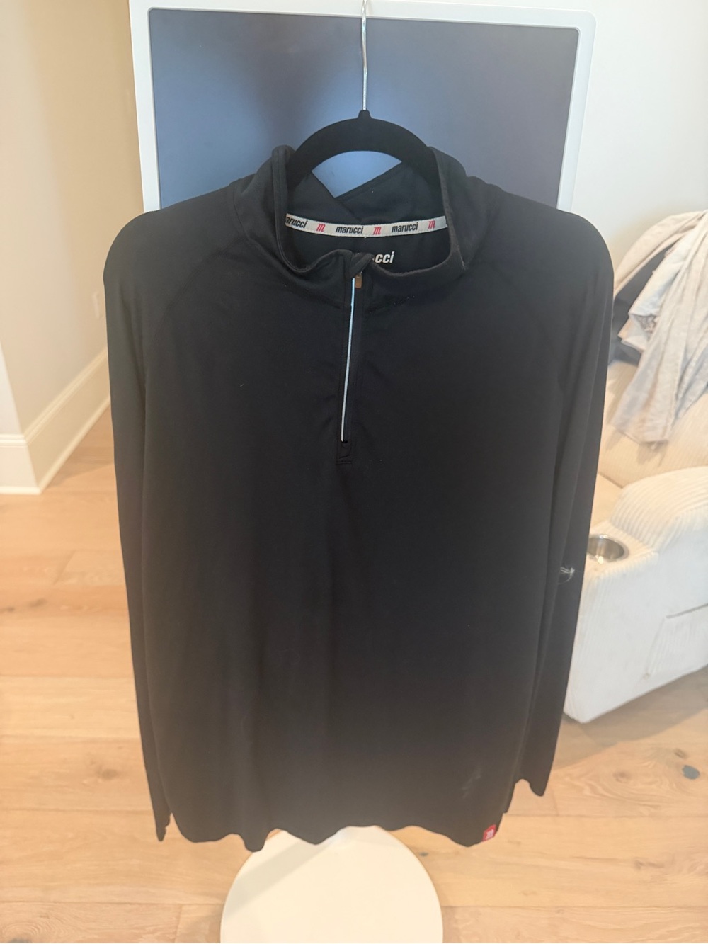 Marucci Men's Black Lightweight Quarter-Zip Pullover